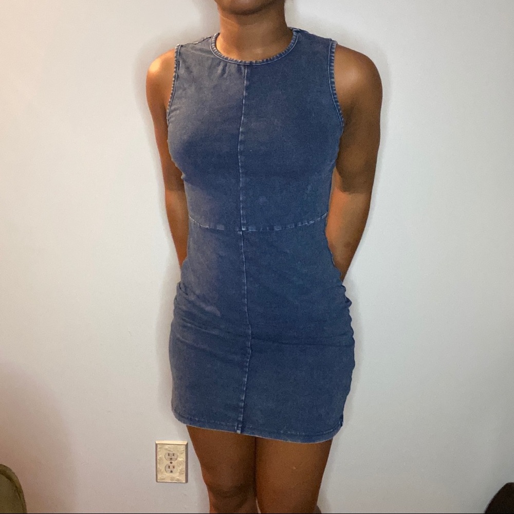 Denim Mini/Midi Dress